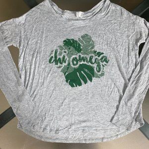 Chi Omega longsleeve tee